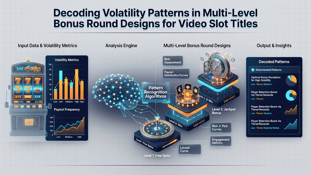 Screenshot of a multi-level bonus round interface highlighting volatility indicators and payout tiers