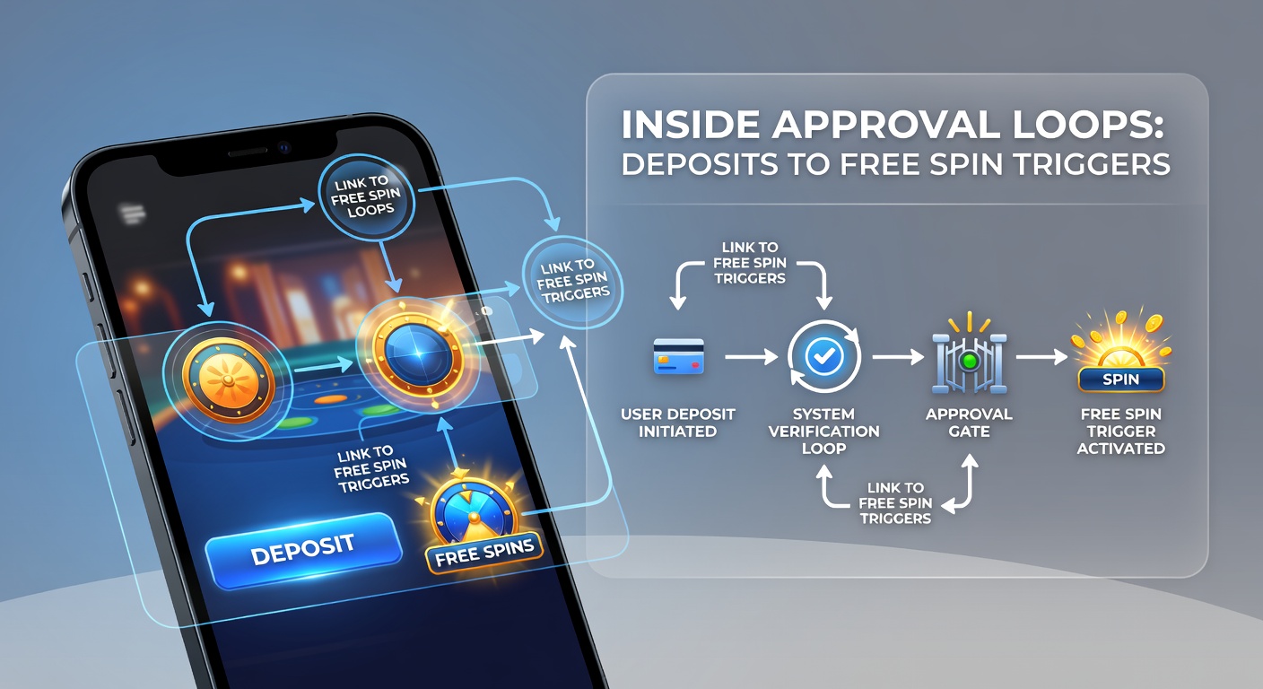 Mobile screen showing real-time free spin trigger after deposit approval