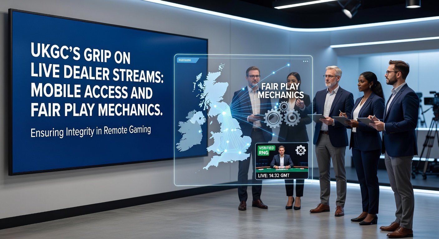 Mobile phone screen displaying a live baccarat stream with betting options, chat, and fair play certification badges visible